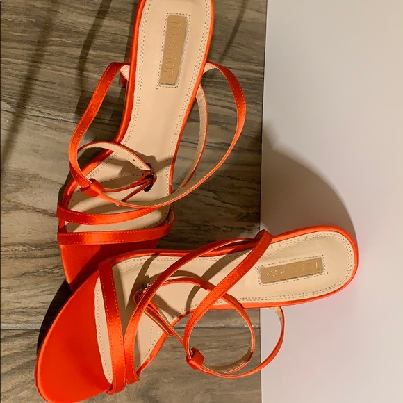 Topshop Riz ankle strap scandal heels - Picture 4 of 4